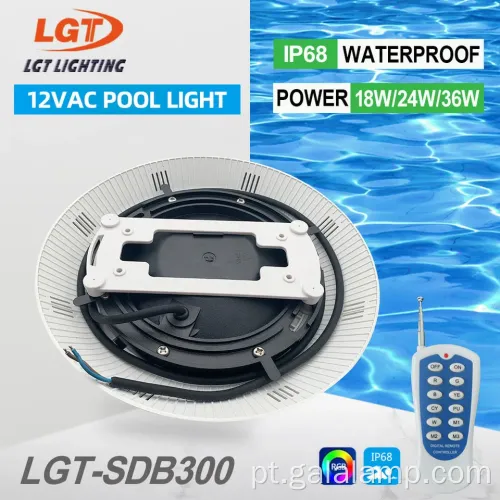 Luzes de parede da piscina LED com iluminação de arco -íris à prova d'água